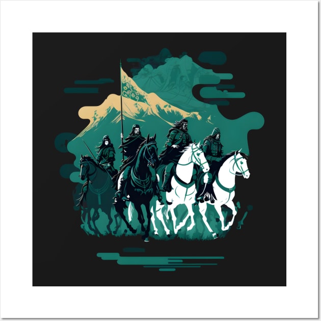 The Rohan Cavalry - Riders - Fantasy Wall Art by Fenay-Designs